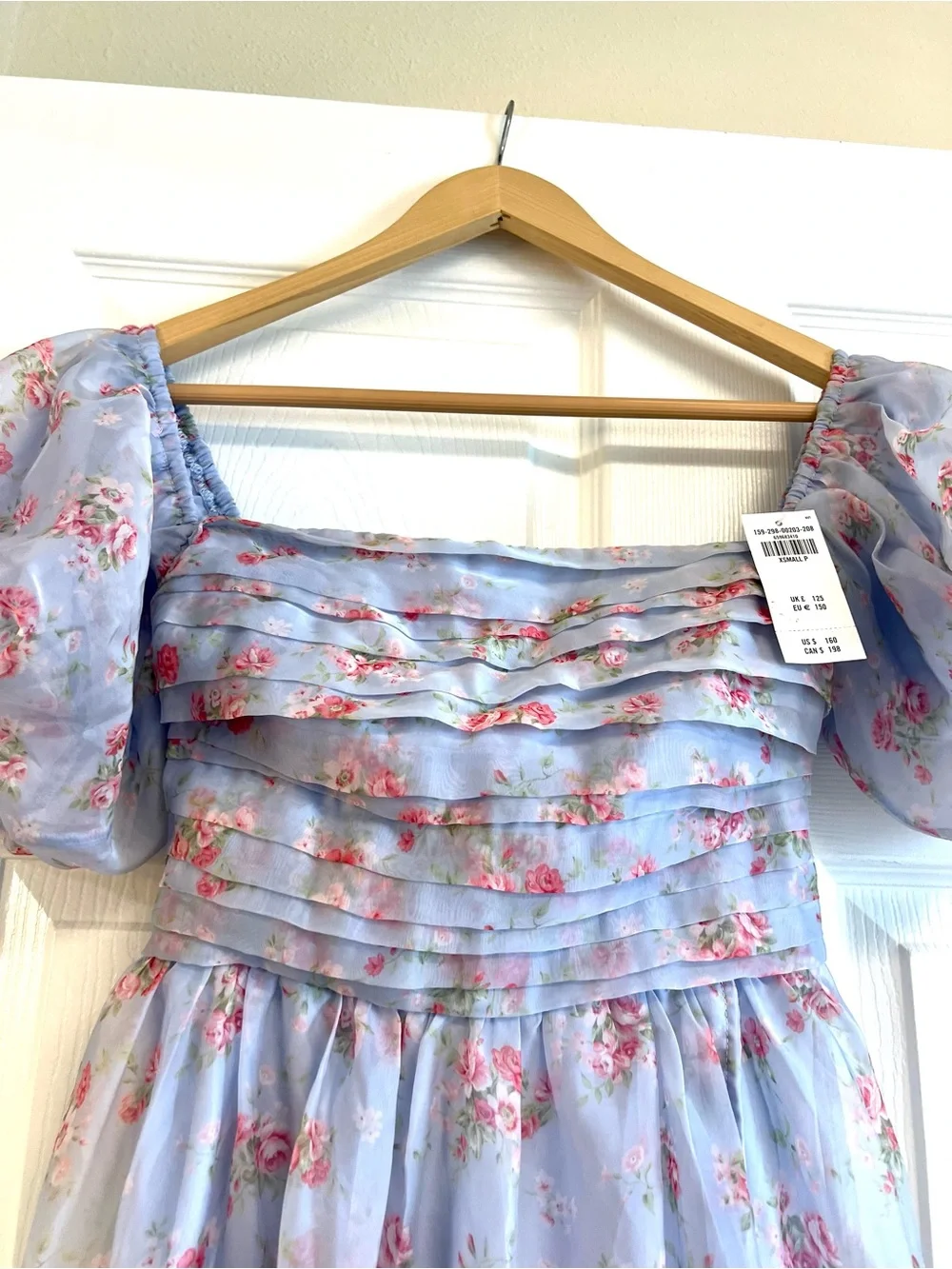 NWT Abercrombie & Fitch Emerson Off-The-Shoulder Drama Maxi Dress romantic XSP